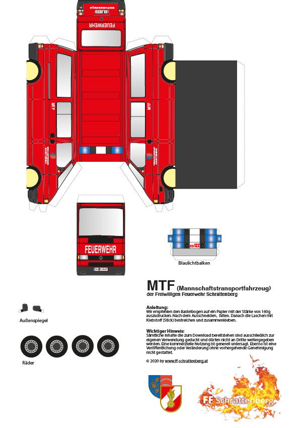 Bastelbogen MTF